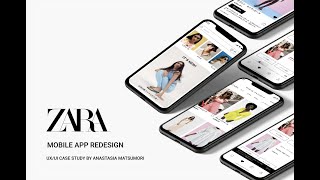 Zara App redesign UX/UI case study