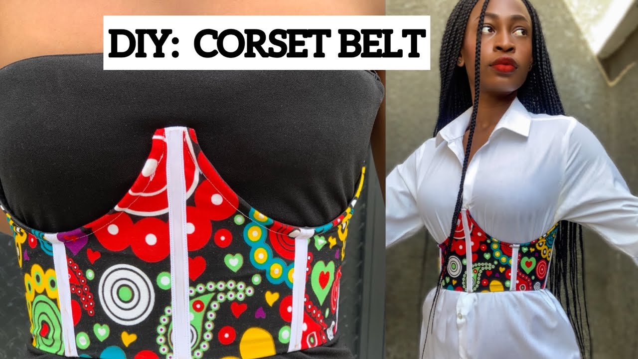 How to cut and sew an under Bust corset belt