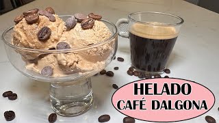 El HELADO de CAFÉ DALGONA MÁS FÁCIL DEL MUNDO y sin máquina‼️😍☕🍦
