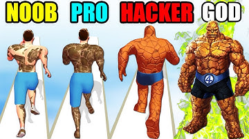 Hero Evolve Runner - NOOB vs PRO vs HACKER vs GOD