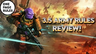 OPR 3.5 Final Army Lists.  Which factions came out on top?