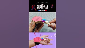 Working 100% Spiderman Web Shooter That Shoot! 🕸🤟🏻 #shorts #spiderman #trendingshorts #tricks
