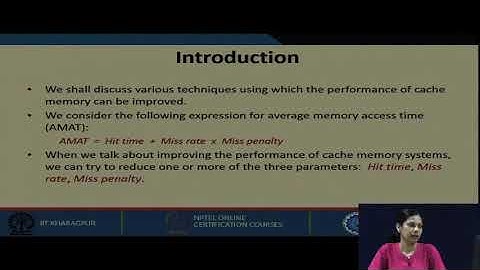 Lecture 32 : IMPROVING CACHE PERFORMANCE