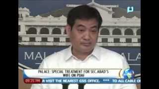 [NewsLife] Palace: Special treatment for Sec. Abad's wife on PDAF || August 15, 2013