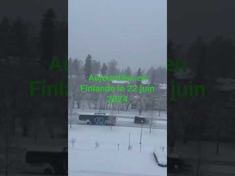 la neige en Finlande aujourdhui 22 juin 2024