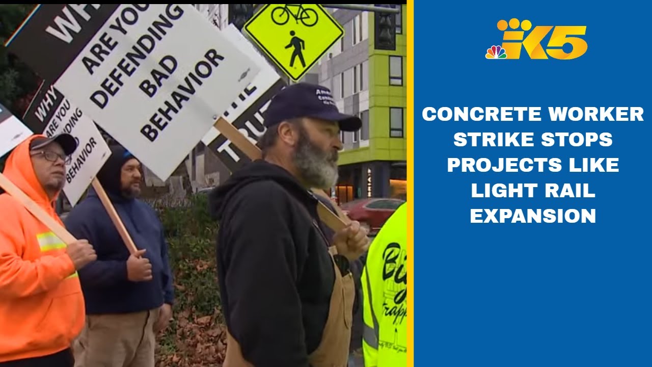 Download Ongoing concrete worker strike snarls projects, including light rail expansion