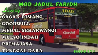 UPDATE ! Livery Mod Bussid Mercy Jadul Farid • Gagak Rimang Tunggal Dara Mulyo Indah dll