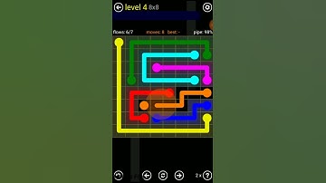 Flow Free Regular pack 8×8 level 4