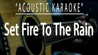 Set fire to the rain - Adele (Acoustic karaoke) Resimi