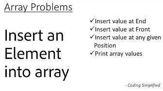 Data Structure: Array Problems with implementation in Java - YouTube