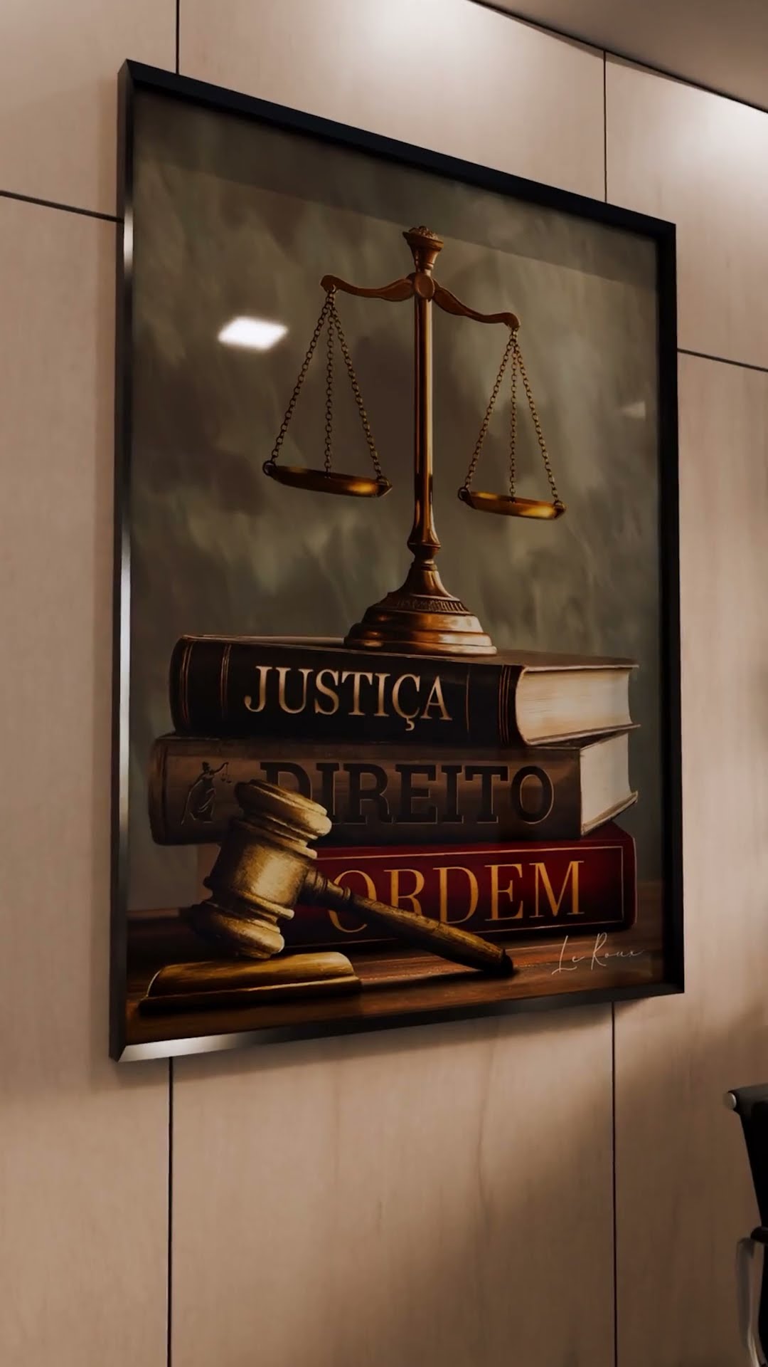 Vídeo de Quadro Símbolos da Justiça