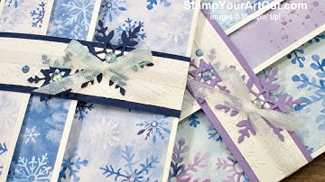 Snowflake Splendor Flap Fold Card
