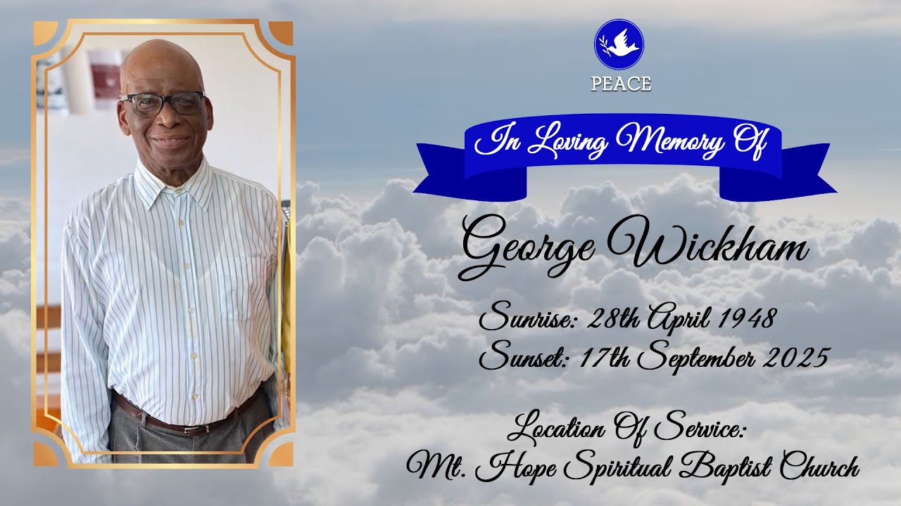Funeral Tribute Services Of George Wickham - YouTube