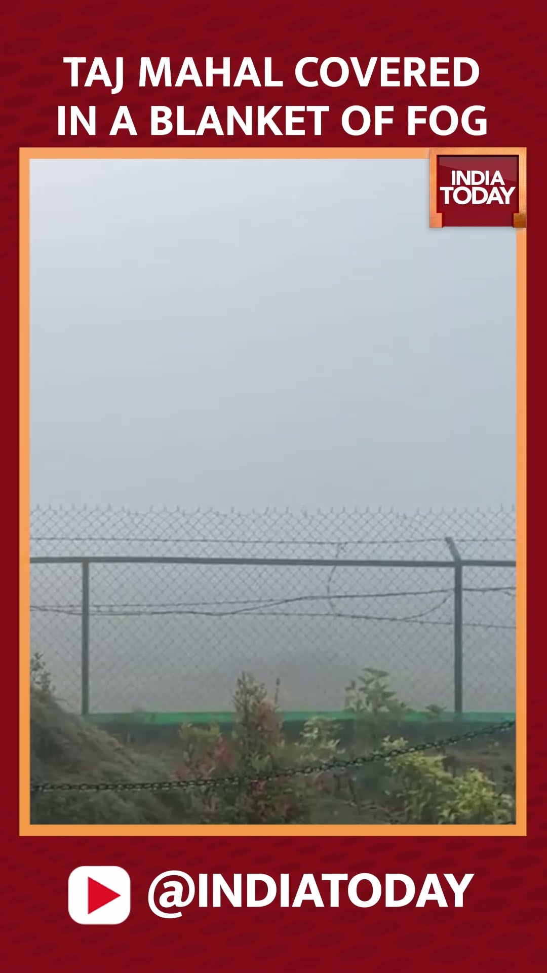 Taj Mahal Disappears Into Foggy Veil: Captivating Scenes From Agra's Winter Morning | India Today