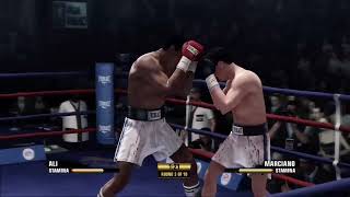 Muhammad Ali Vs Rocky Marciano how it would look like fight night champion