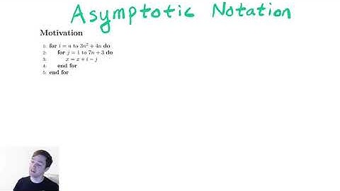 Asymptotic Notation 1 - Introduction