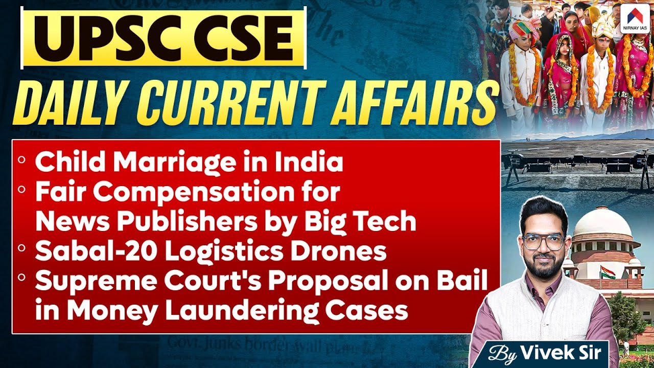 UPSC Current Affairs 2024 | Daily Current Affairs By Vivek Sir | Nirnay ...