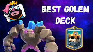 Playing with the BEST GOLEM DECK Clash Royale 💀