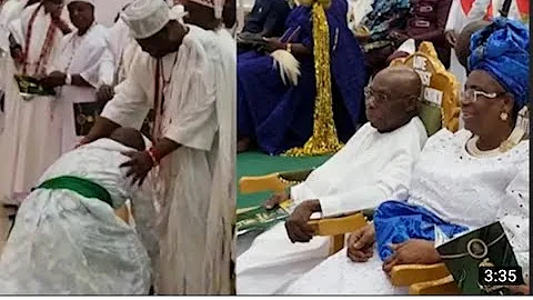 MC OLUOMO! OONI OF IFE&OLUSEGUN OBASANJO CLASH@ LOC REV.ESTHER AJAYI CHURCH,ONE ANNIVERSARY IN LAGOS