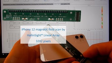 Magnetic Field Mapping of an iPhone 12 by HallinSight®