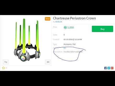 Chartreuse Periastron Crown Roblox Memorial Day Sale 2018 Youtube