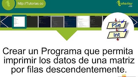 arreglos – pSeint (filas matriz descendentemente)