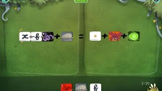 Learning to solve equations with the game DragonBox Algebra screenshot 2