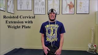 Resisted Cervical Extension with Weight Plate