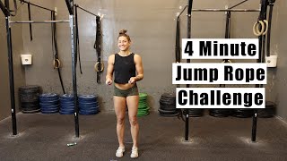 Day 24 | Home Tabata Workout - 4 MINUTE JUMP ROPE CHALLENGE