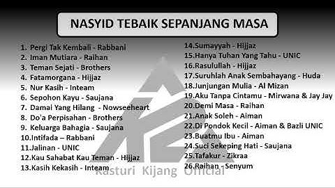 Kumpulan Nasyid islami termerdu sepanjak sejarah - Raihan, Hijaz, Rabbani, Uniq dan lainya