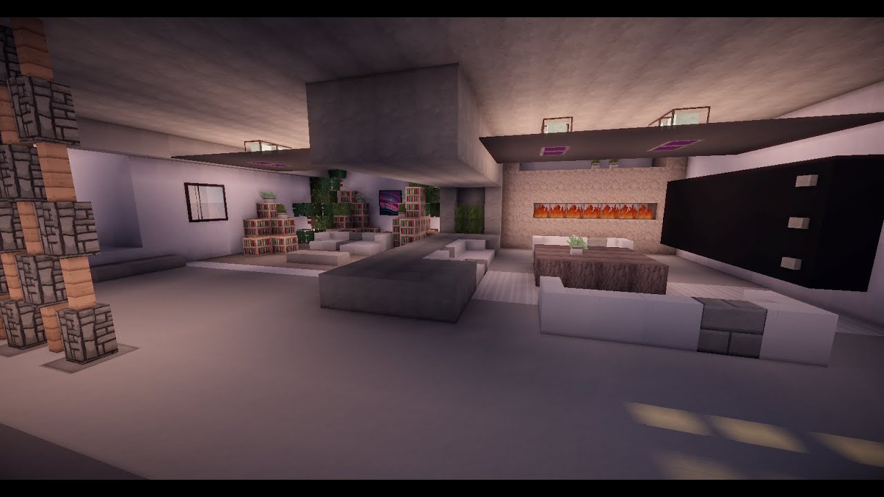 Como Decorar El Interior De Una Casa Moderna En Minecraft