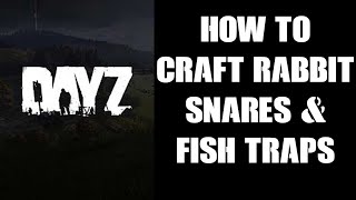How To Craft Use The DayZ Hen Rabbit Hare Snare Small Bottle Large Netting Fish Traps