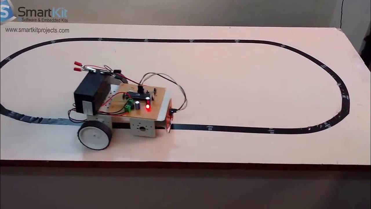 Line Following robotic Vehicle using 8051 Based Microcontroller - YouTube