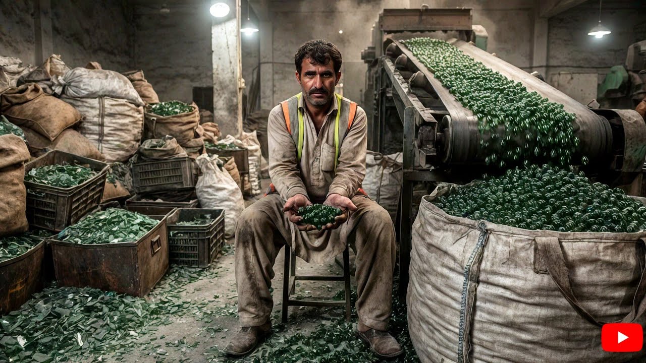How Recycled Glass Is Turned Into Industrial Glass Beads | Manufacturing Process