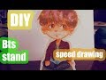 [DIY] BTS stand / speed drawing Jungkook (markers)