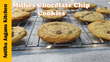 Millies Cookies Recipe|Chocolate Chip cookies |Chewy Chocolate Chip Cookies|anithajaganskitchen