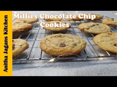 Millies Cookies Recipe|Chocolate Chip cookies |Chewy Chocolate Chip Cookies|anithajaganskitchen