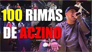 100 RIMAS DE ACZINO🤘🏽👑 [ESPECIAL 100 SUBS]