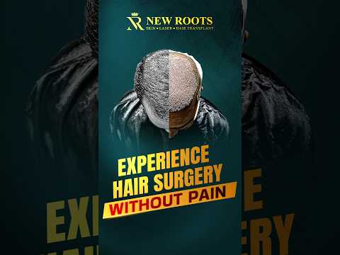Hair Transplant Without Pain 😮 | New Roots Nashik #hairtransplant #nashik #shorts