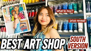BEST ART SHOP IN SOUTH! | Favorite Brands & Prices (Painting Materials)