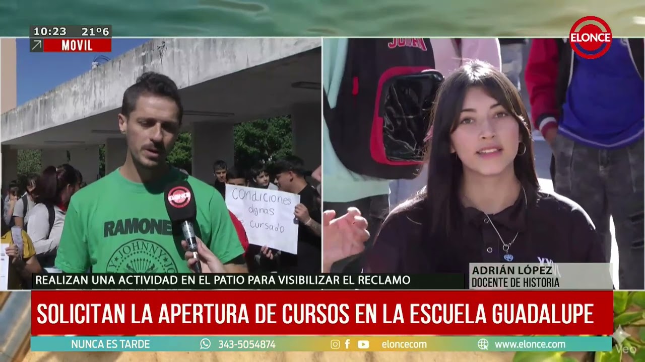 La comunidad de la Escuela Guadalupe reclama por el cierre de cursos - 10/03/26