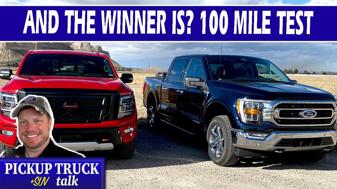 Real world test! 2021 Ford F150 Hybrid vs Nissan Titan