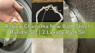 Review Charisma New Bath Sheet Bundle Set | 2 Luxury Bath Sheets 35" W X 70" L (White)