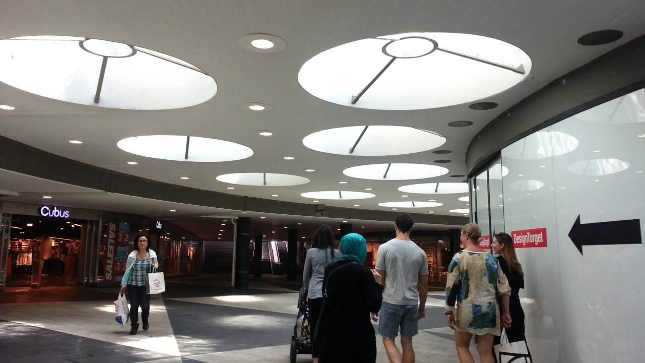 under Sergel Fountain (Sergelfontänen) , Stockholm, Sweden