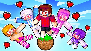 LOCKED On ONE SPHERE With MY CRAZY FAN GIRLS... (Minecraft)