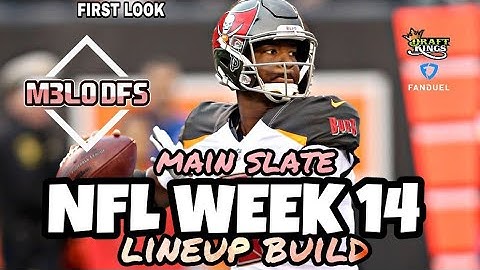 NFL WEEK 14 FIRST LOOK- Main Slate Lineup Build!
