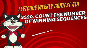 3320. Count The Number of Winning Sequences || Leetcode Weekly contest 419 || #leetcodeproblem #dsa