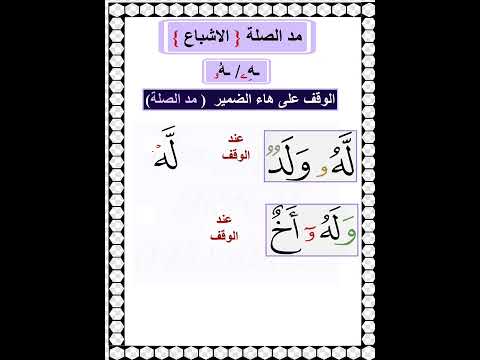 الوقف على هاء الضمير المستوفية لشروط الاشباع مد الصلة