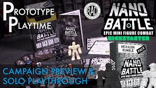 Nano Battle Kickstarter Prototype (with Solo Gameplay) - Prototype Playtime 09