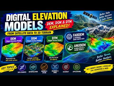 🗺️ Digital Elevation Model (DEM) | How Elevation Data Really Works